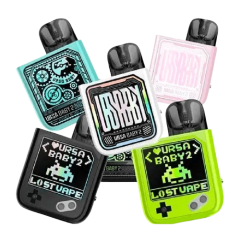 Lost Vape Ursa Baby 2 900 Tech White Fancy Maze (Білий, з картриджем) Багаторазовий POD